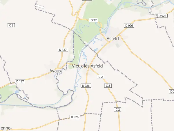 Plan de Vieux-lès-Asfeld