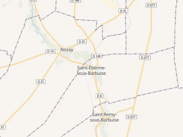 Plan de Saint-Étienne-sous-Barbuise