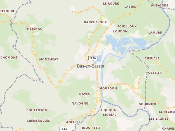 Plan de Bas-en-Basset