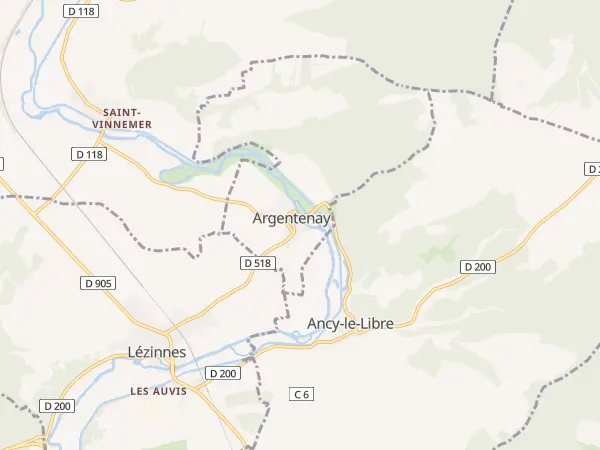 Plan de Argentenay