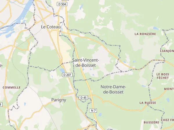 Plan de Saint-Vincent-de-Boisset