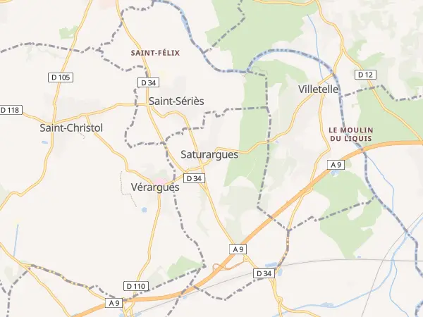 Plan de Saturargues