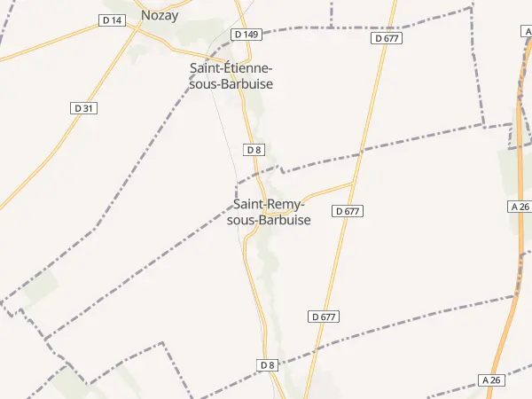 Plan de Saint-Remy-sous-Barbuise