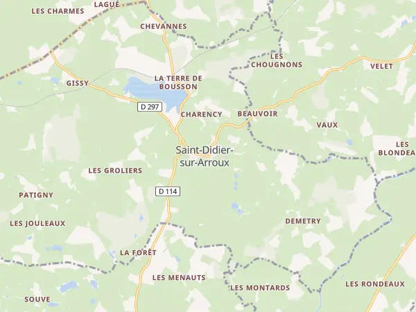 Plan de Saint-Didier-sur-Arroux