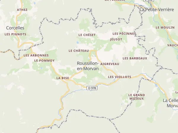 Plan de Roussillon-en-Morvan