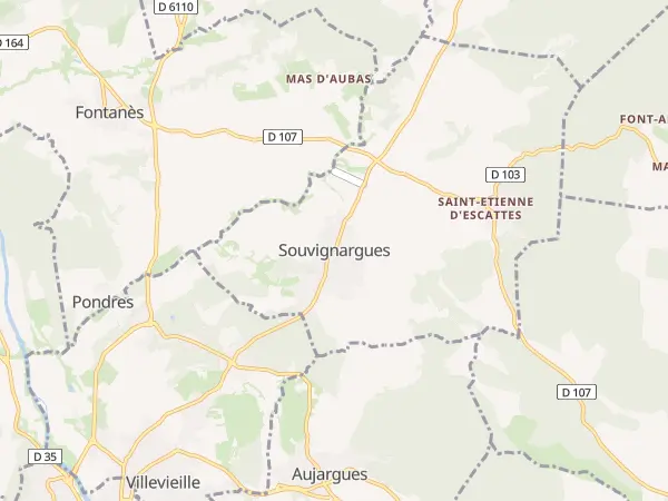 Plan de Souvignargues