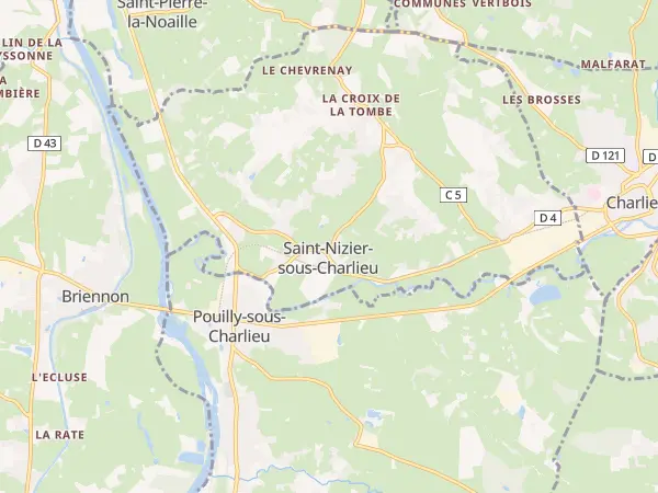 Plan de Saint-Nizier-sous-Charlieu