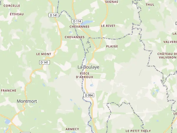 Plan de La Boulaye