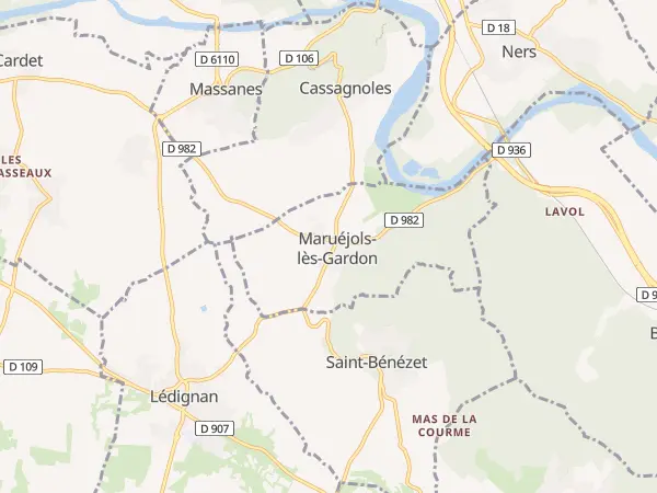 Plan de Maruéjols-lès-Gardon