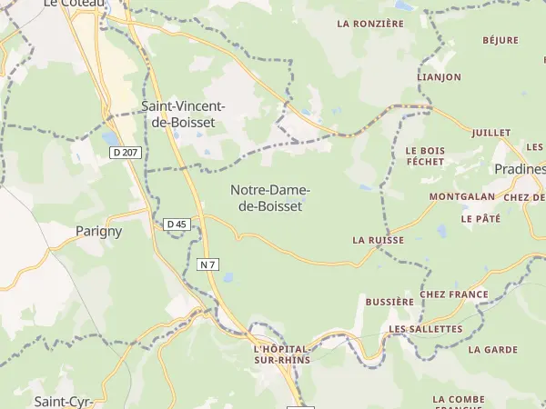 Plan de Notre-Dame-de-Boisset