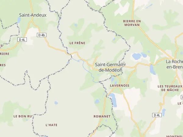 Plan de Saint-Germain-de-Modéon