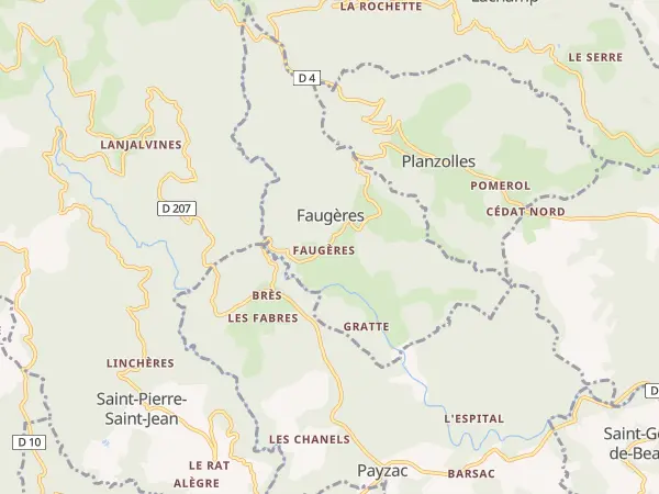 Plan de Faugères