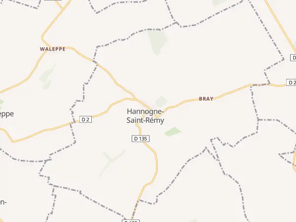 Plan de Hannogne-Saint-Rémy
