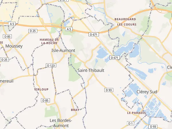 Plan de Saint-Thibault