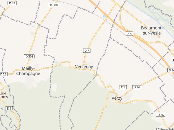 Plan de Verzenay