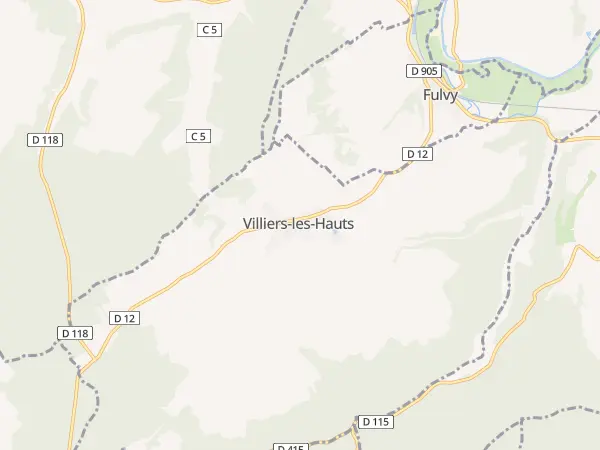 Plan de Villiers-les-Hauts
