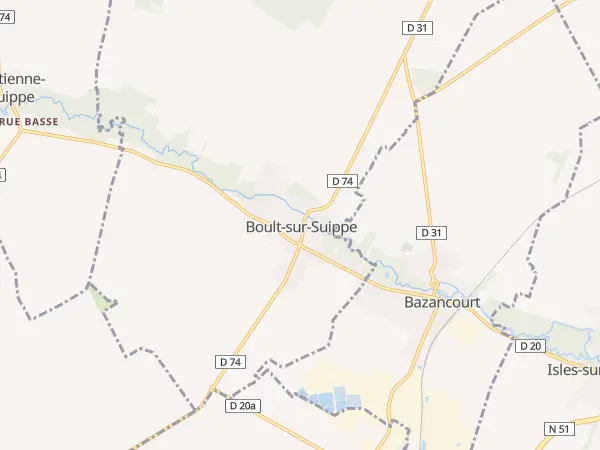 Plan de Boult-sur-Suippe