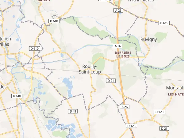 Plan de Rouilly-Saint-Loup