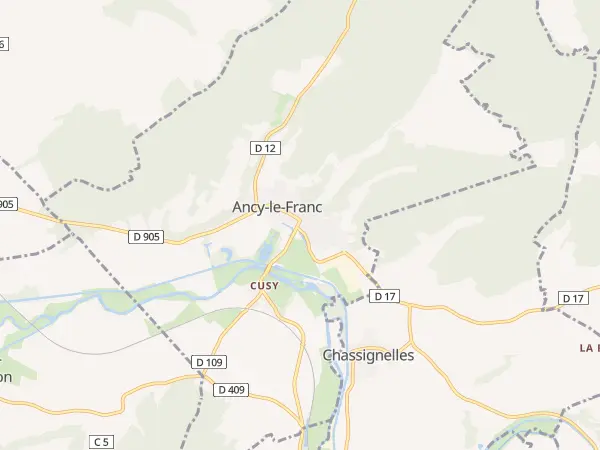 Plan de Ancy-le-Franc