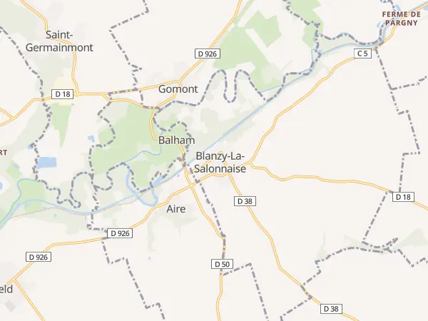 Plan de Blanzy-la-Salonnaise