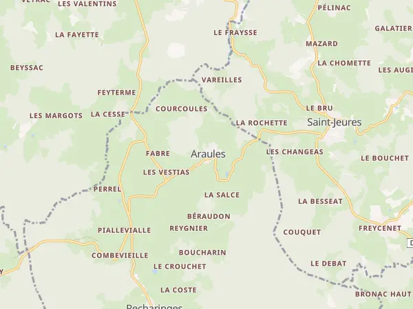 Plan de Araules