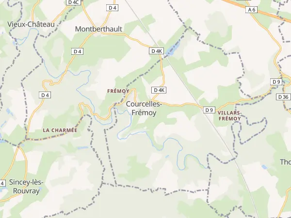 Plan de Courcelles-Frémoy