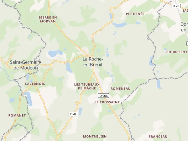 Plan de La Roche-en-Brenil