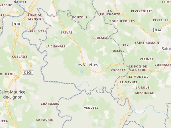 Plan des Villettes