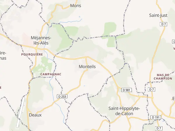 Plan de Monteils