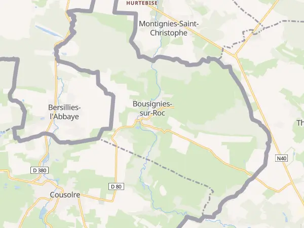 Plan de Bousignies-sur-Roc
