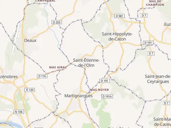 Plan de Saint-Étienne-de-l’Olm