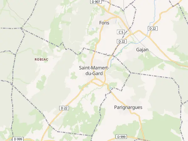 Plan de Saint-Mamert-du-Gard