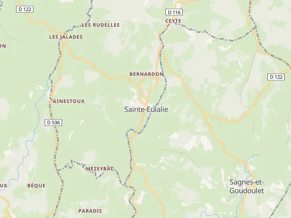 Plan de Sainte-Eulalie