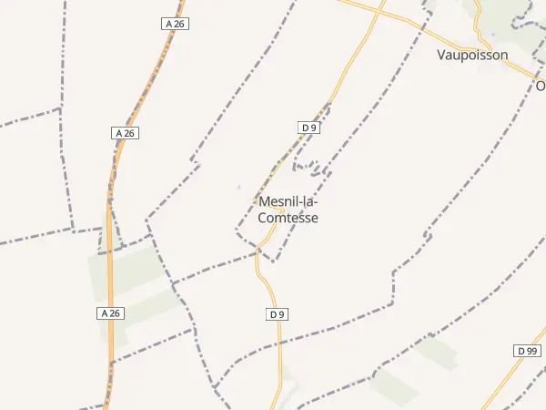 Plan de Mesnil-la-Comtesse