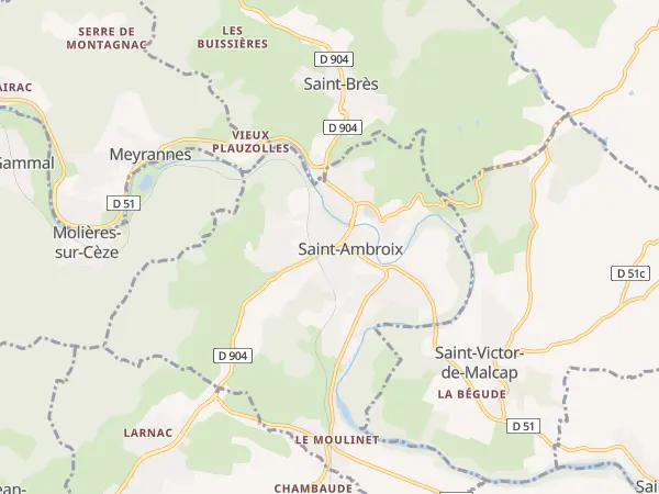 Plan de Saint-Ambroix