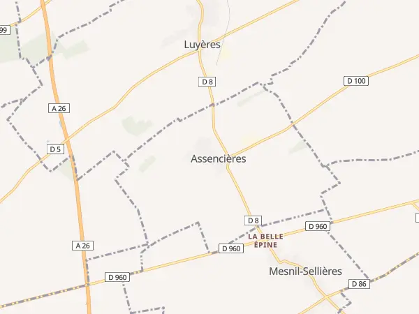 Plan de Assencières