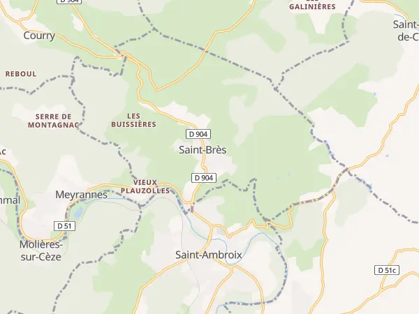 Plan de Saint-Brès