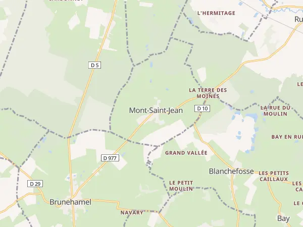Plan de Mont-Saint-Jean