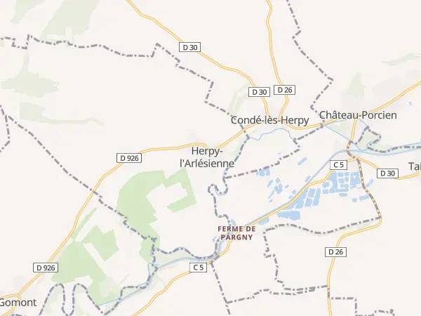 Plan de Herpy-l’Arlésienne