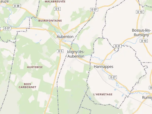 Plan de Logny-lès-Aubenton