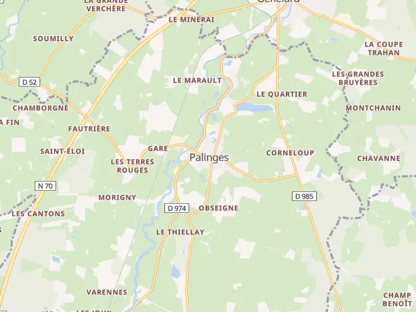 Plan de Palinges