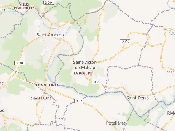 Plan de Saint-Victor-de-Malcap