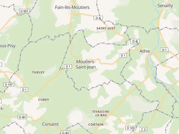 Plan de Moutiers-Saint-Jean