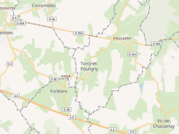 Plan de Torcy-et-Pouligny