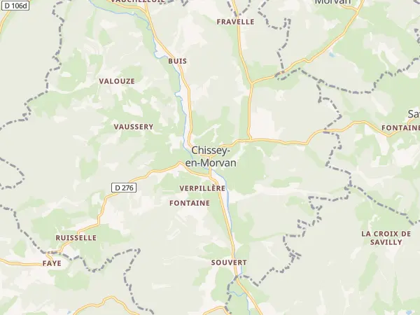 Plan de Chissey-en-Morvan
