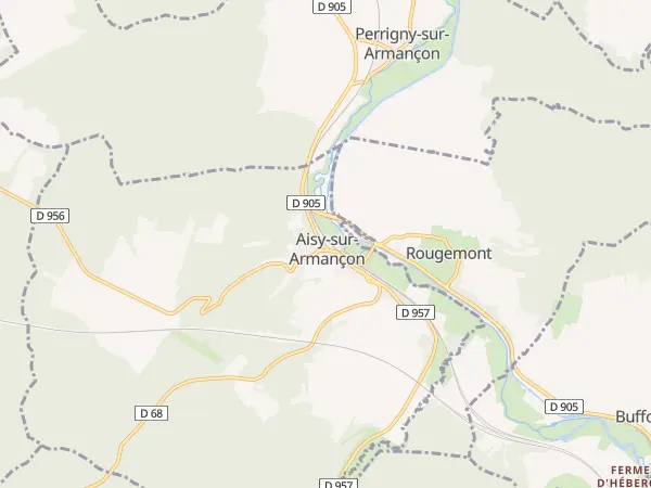 Plan de Aisy-sur-Armançon