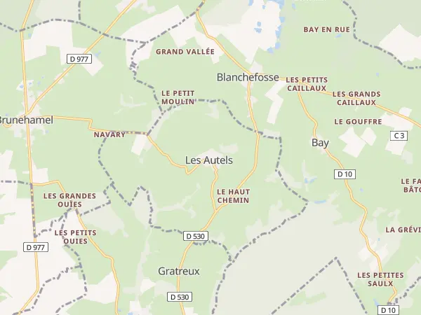 Plan des Autels