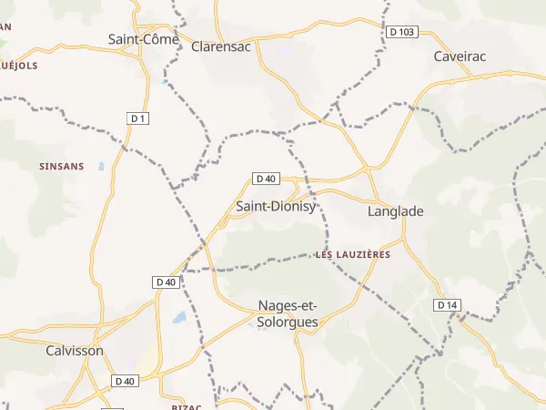 Plan de Saint-Dionisy