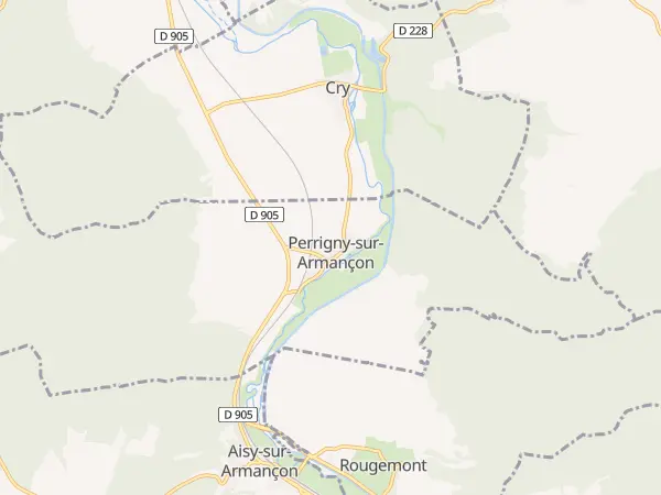 Plan de Perrigny-sur-Armançon