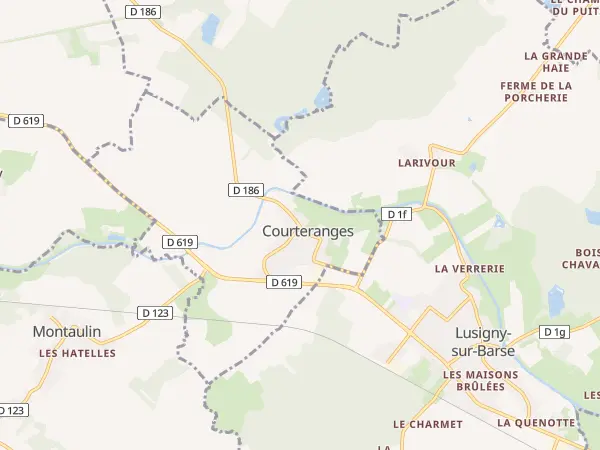 Plan de Courteranges